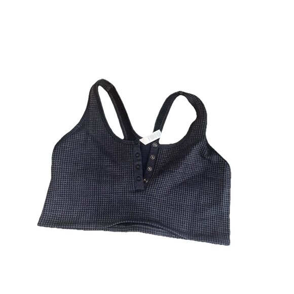 offline by aerie Button Up crop top Size Large - Picture 1 of 3